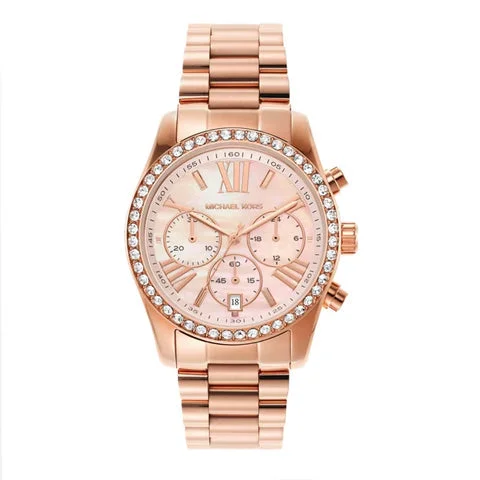 men's watches with precision digital chronographs and leather straps -Michael Kors Lexington Chronograph Watch for Women MK7242