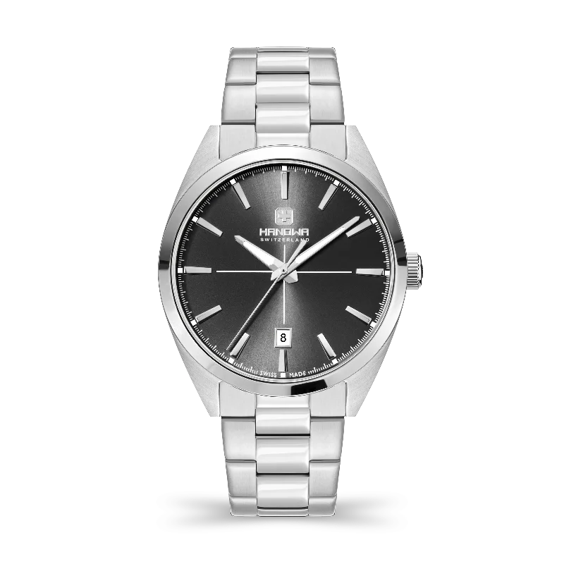 Black dial - Stainless steel case  - Stainless steel bracelet