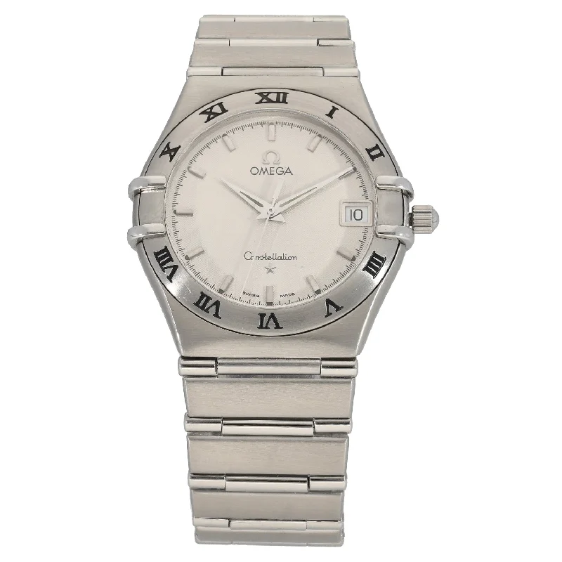 luxury watches for men with automatic movement and fine detailing -Omega Constellation 35mm Stainless Steel Watch