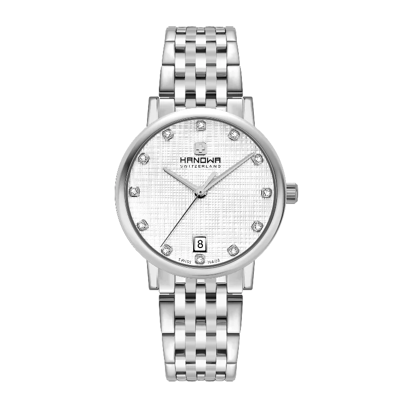 Silver/white dial - Stainless steel case - Stainless steel bracelet