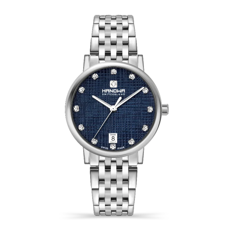 Blue dial - Stainless steel case  - Stainless steel bracelet