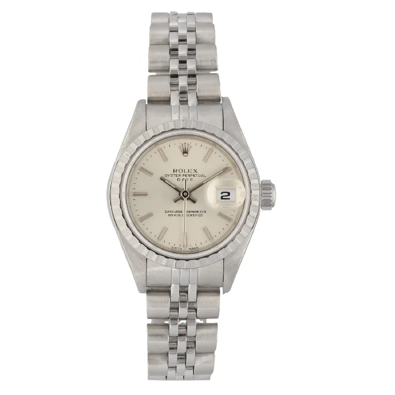 elegant women’s watches with lightweight designs and modern features -Rolex Date 79240 26mm Stainless Steel Watch