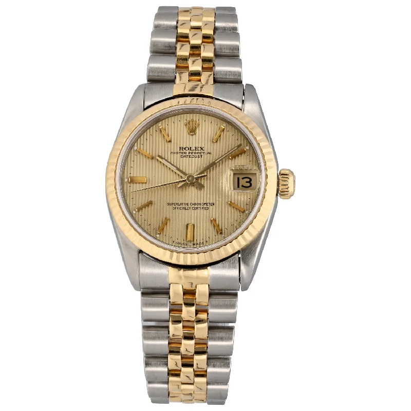 elegant women's watches with stainless steel bands and modern designs -Rolex Datejust 68273 31mm Bi-Colour Watch