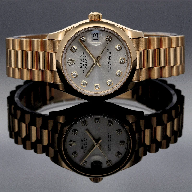 elegant watches for women with thin profiles and refined designs -Rolex Lady Datejust 278248 31mm Gold Watch