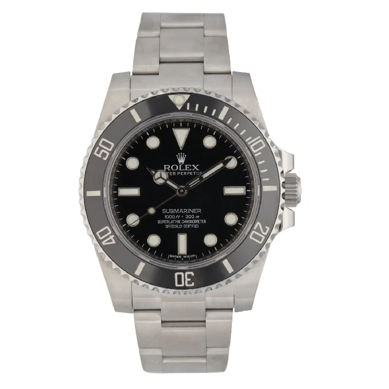 luxury watches for men with gold detailing and automatic movement -Rolex Submariner 114060 40mm Stainless Steel Watch