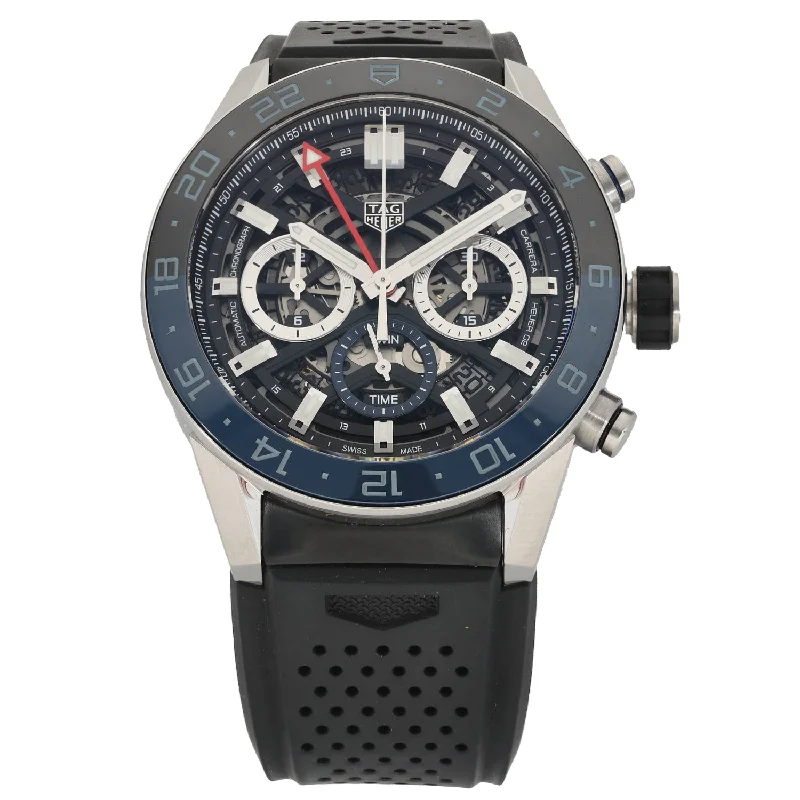 smartwatches for men with fitness apps and heart rate monitoring -Tag Heuer Carrera CBG2A1Z 45mm Stainless Steel Watch