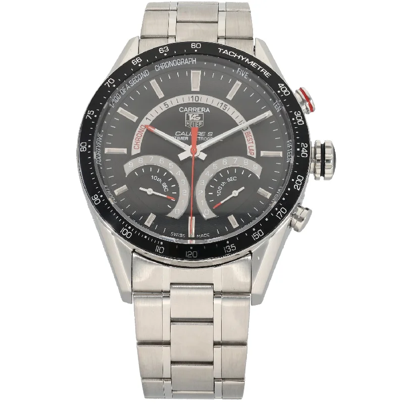 sport watches for men with health and fitness tracking and rugged designs -Tag Heuer Carrera CV7A10 43mm Stainless Steel Watch