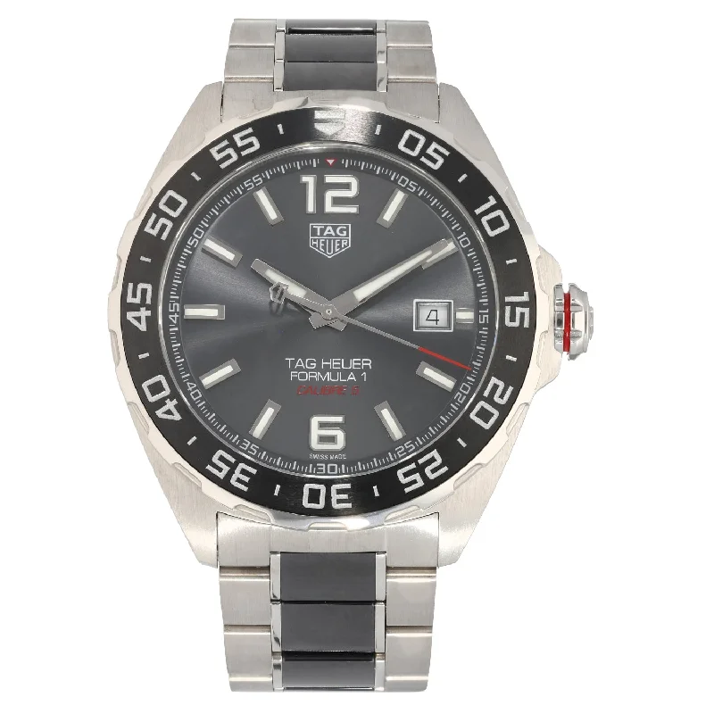 watches for women with high-tech features and sophisticated designs -Tag Heuer Formula 1 WAZ2011 43mm Stainless Steel Watch