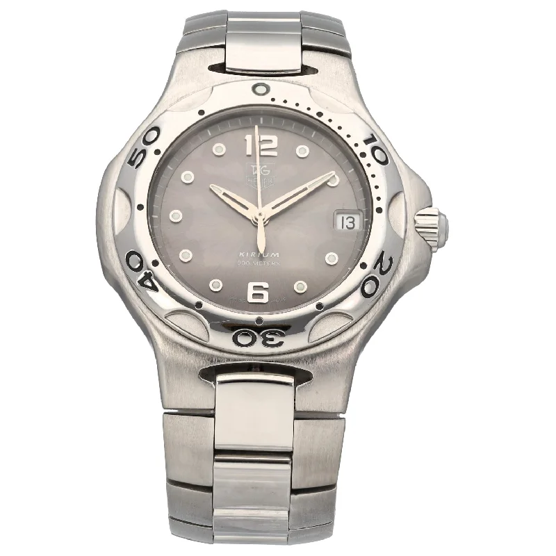 sport watches for women with GPS navigation and fitness tracking -Tag Heuer Kirium WL111G-0 38mm Stainless Steel Watch