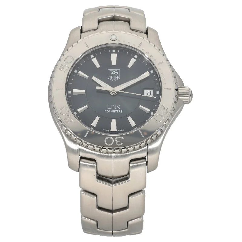 sport watches for women with integrated health features and fitness apps -Tag Heuer Link WJ1112 39mm Stainless Steel Watch